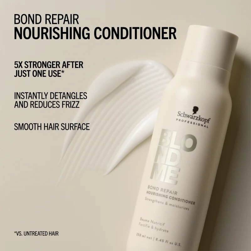 Schwarzkopf Professional Blondme Bond Repair Nourishing Conditioner tápláló kondícionáló szőke hajra 250 ml