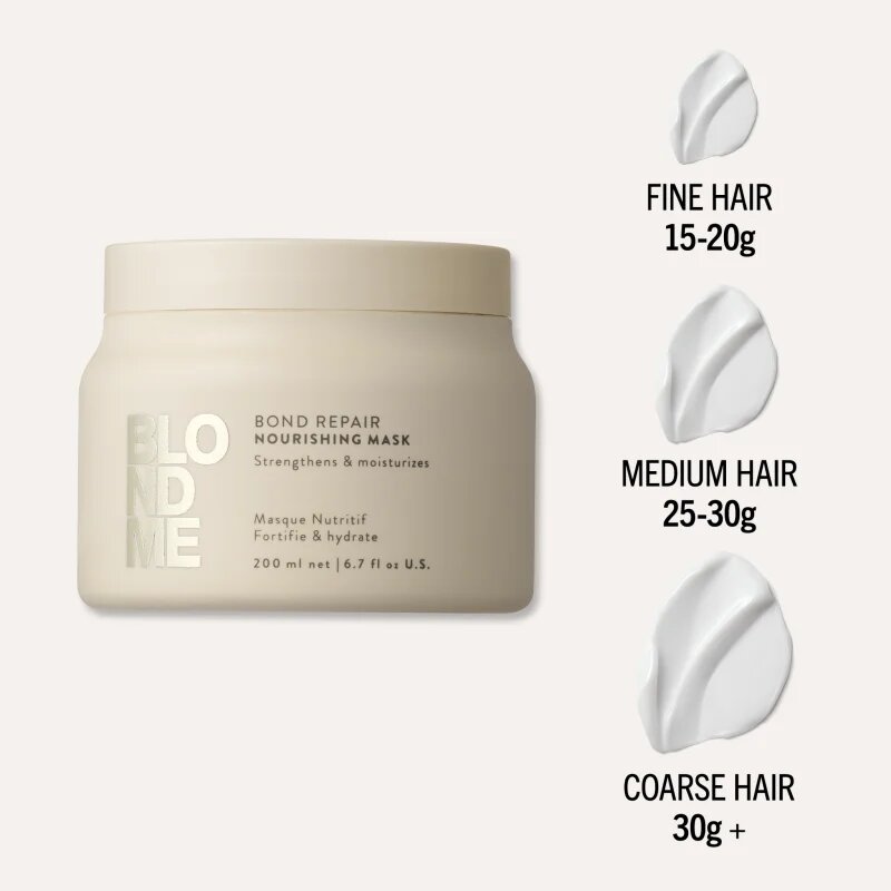 Schwarzkopf Professional Blondme Bond Repair Nourishing Mask intenzíven tápláló maszk 200 ml