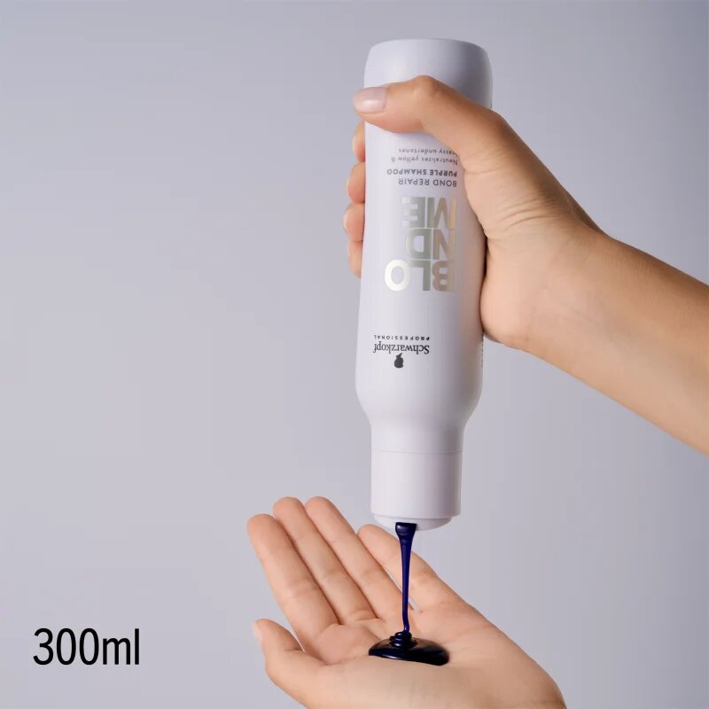Schwarzkopf Professional Blondme Bond Repair Purple Shampoo lila sampon szőke hajra 300 ml