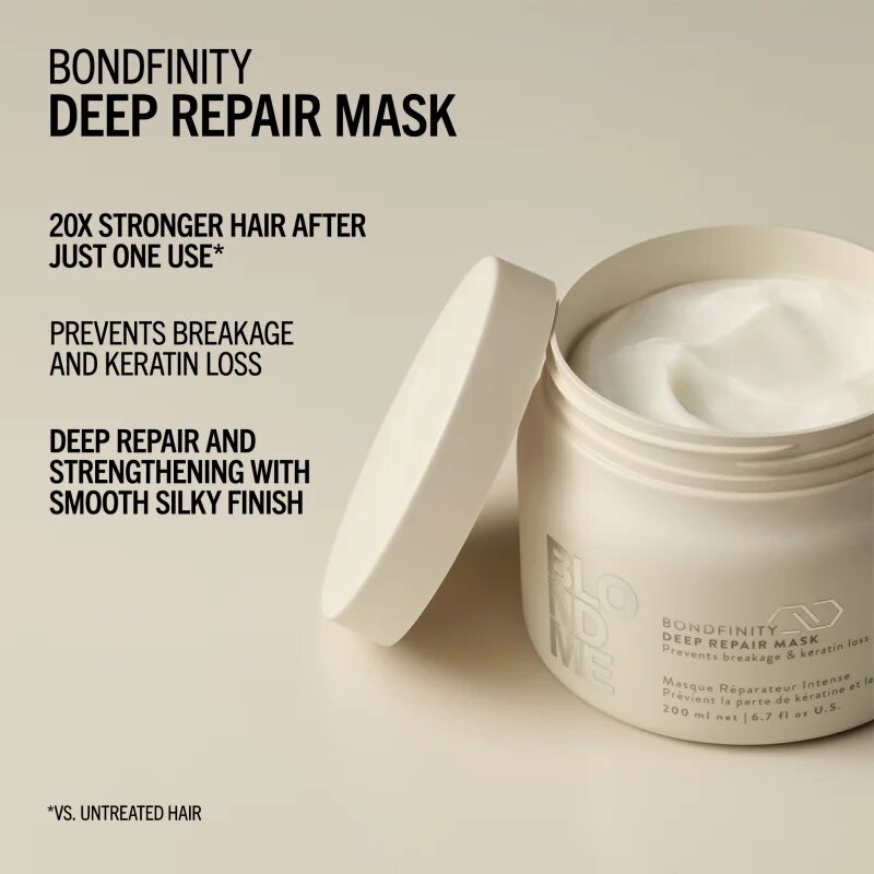 Schwarzkopf Professional Blondme Bondfinity Deep Repair Mask mélyen regeneráló maszk 500 ml