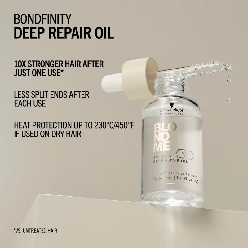 Schwarzkopf Professional Blondme Bondifity Deep Repair Oil tápláló olaj hajra 50 ml
