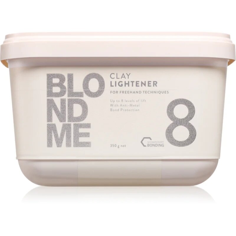Schwarzkopf Professional Blondme Clay Lightener 8 élénkítő púder szőke hajra 350 g