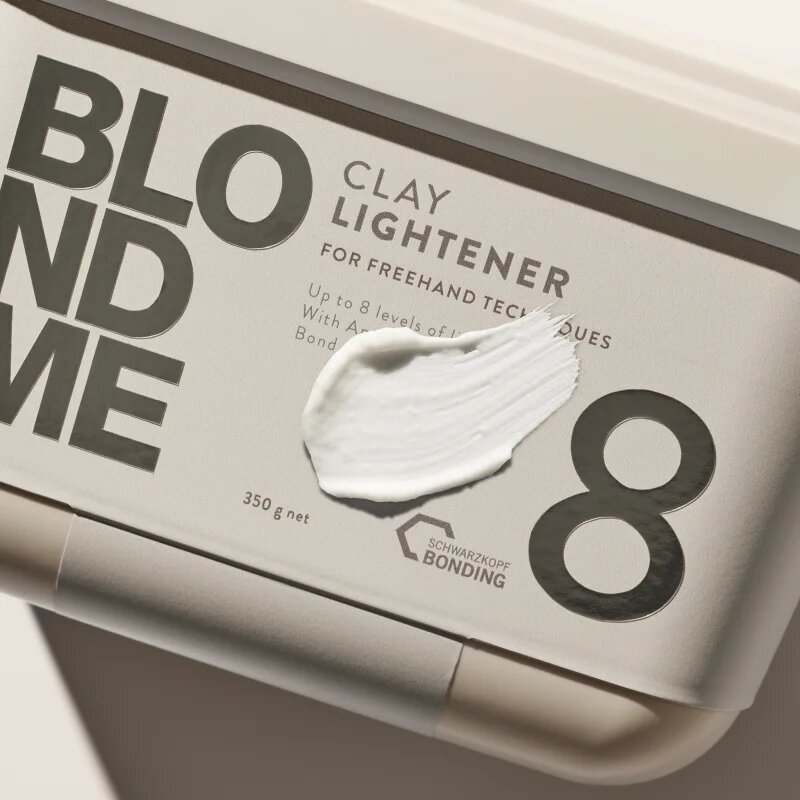 Schwarzkopf Professional Blondme Clay Lightener 8 élénkítő púder szőke hajra 350 g