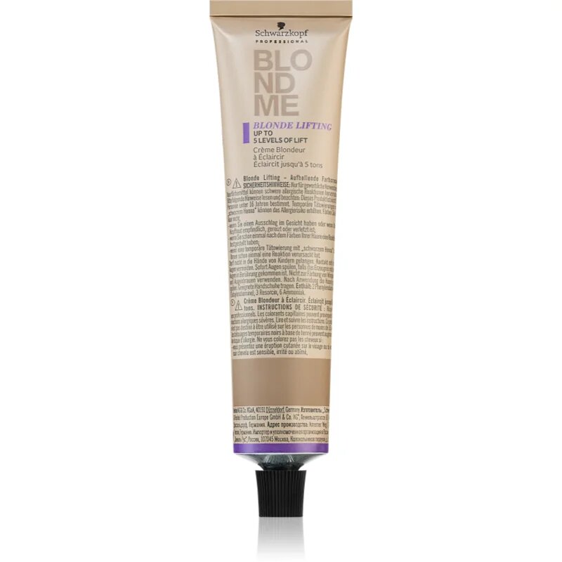 Schwarzkopf Professional Blondme Lifting élénkítő krém szőke hajra árnyalat Ash 60 ml