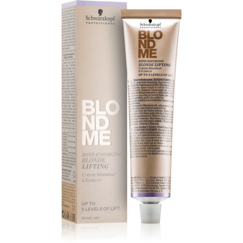 Schwarzkopf Professional Blondme Lifting élénkítő krém szőke hajra árnyalat Ice 60 ml
