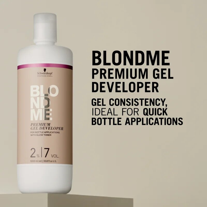 Schwarzkopf Professional Blondme Premium Gel Developer színelőhívó 2% 1000 ml