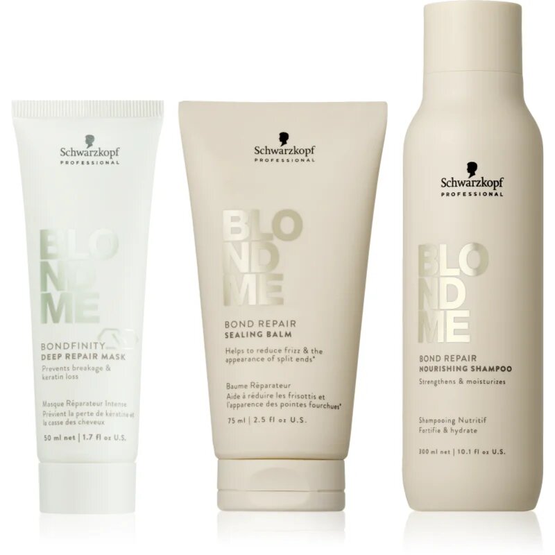 Schwarzkopf Professional Blondme Repair Nourishing Set szett szőke hajra