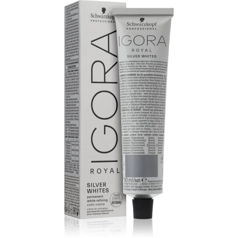 Schwarzkopf Professional IGORA Royal Absolutes SilverWhite tonizáló demi-tartós hajfesték ezüst és fehér hajra árnyalat Grey Lilac 60 ml