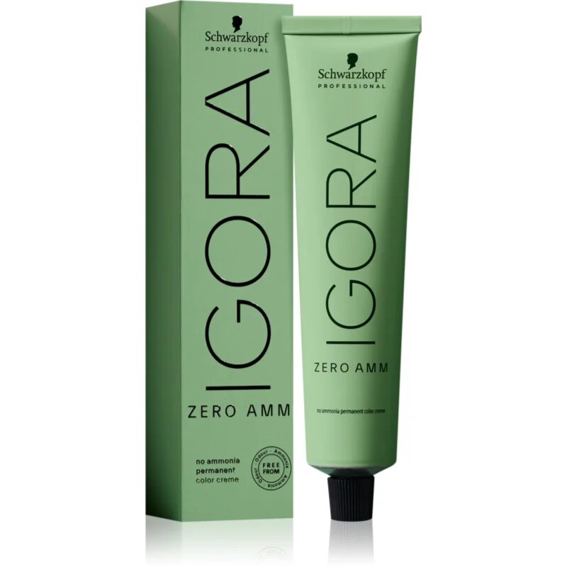 Schwarzkopf Professional IGORA ZERO AMM tartós hajfesték ammónia nélkül árnyalat 7-00 60 ml