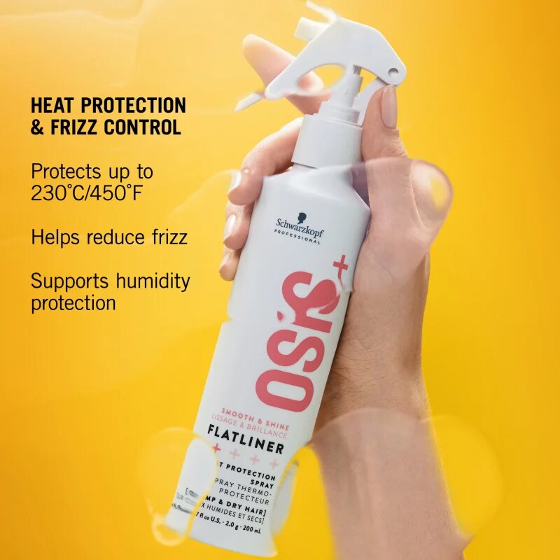 Schwarzkopf Professional Osis+ Flatliner hővédő spray hajra 200 ml