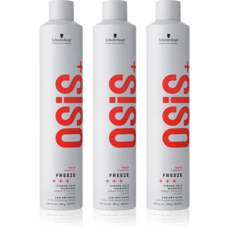 Schwarzkopf Professional Osis+ Freeze hajlakk erős fixálással takarékos kiszerelés
