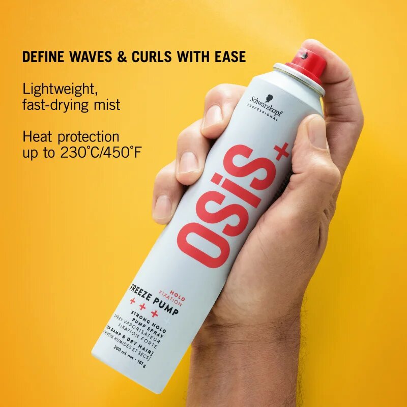 Schwarzkopf Professional Osis+ Freeze Pump hajlakk erős fixálással 200 ml