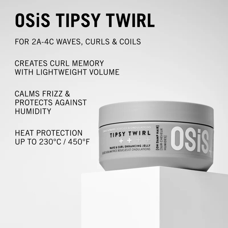 Schwarzkopf Professional Osis+ Tipsy Twirl hajzselé a hullámos és göndör hajra 300 ml