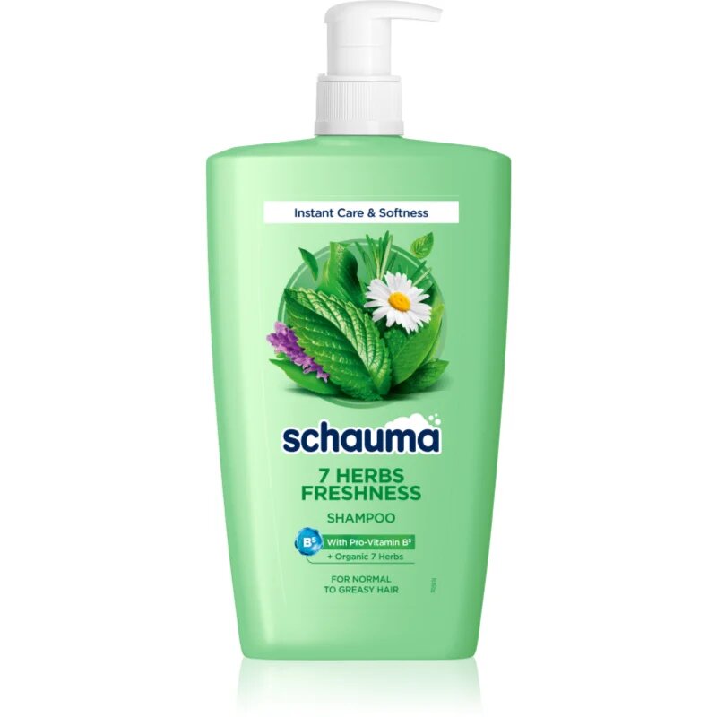 Schwarzkopf Schauma 7 Herbs Freshness gyógynövényes sampon normál és zsíros hajra 1000 ml