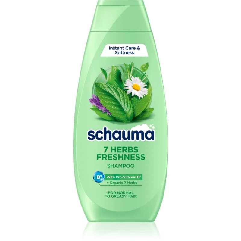 Schwarzkopf Schauma 7 Herbs Freshness gyógynövényes sampon normál és zsíros hajra 400 ml