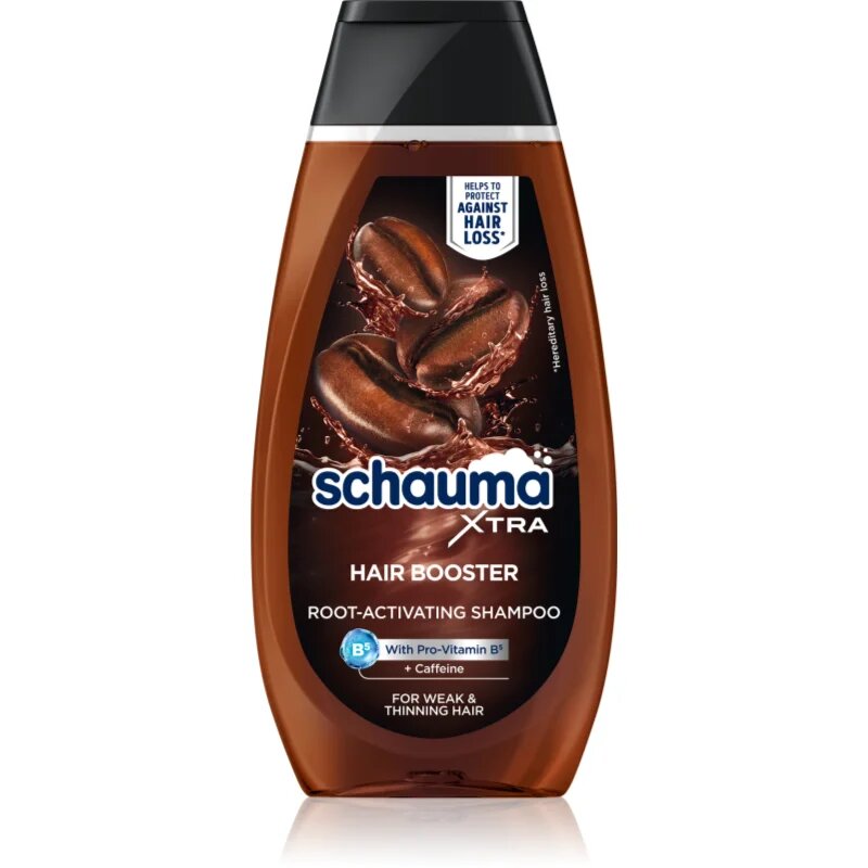 Schwarzkopf Schauma Hair Booster sampon koffein kivonattal kihullásra hajlamos legyengült hajra 350 ml