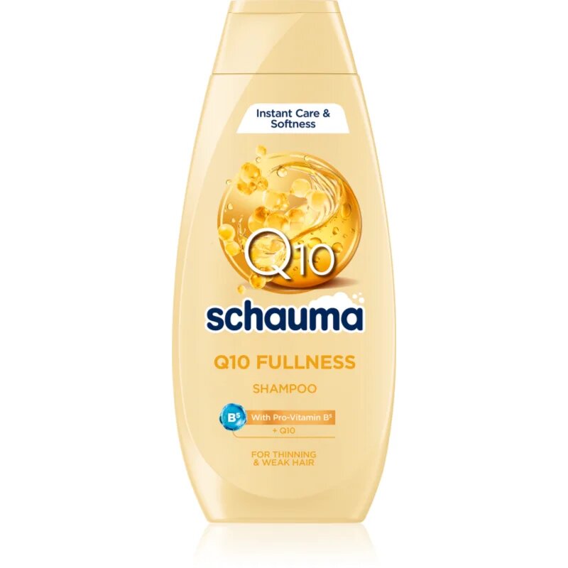 Schwarzkopf Schauma Q10 Fullness sampon a gyenge és ritkuló hajra koenzim Q10 400 ml