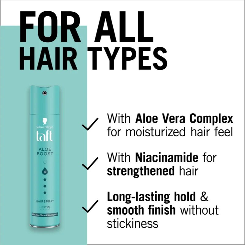Schwarzkopf Taft Aloe Boost hajlakk erős fixálással 250 ml
