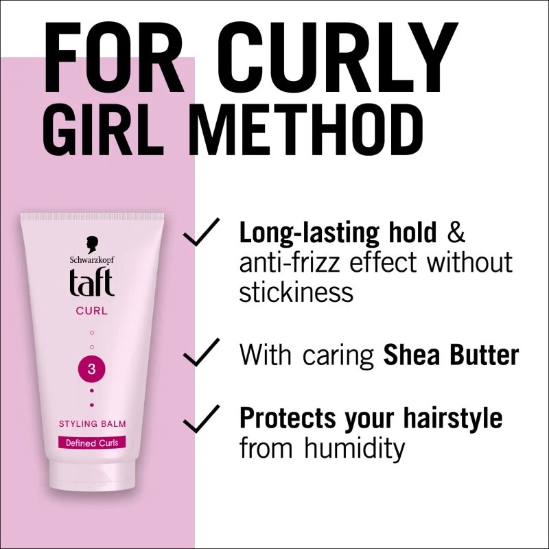 Schwarzkopf Taft Curl formázó balzsam göndör hajra 150 ml