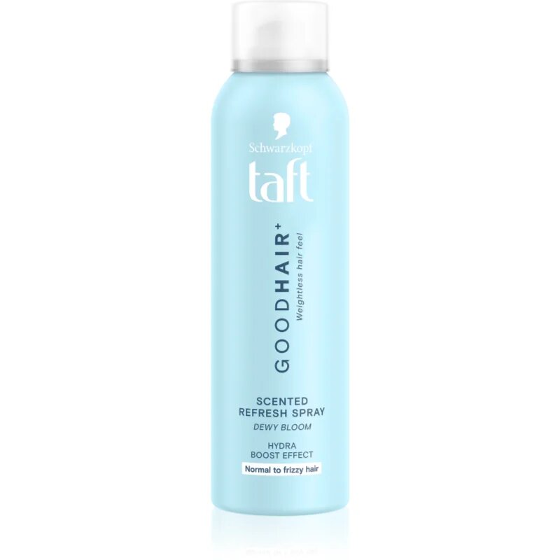 Schwarzkopf Taft Good Hair felpezsdítő spray lelapuló és kreppesedő hajra illatok Dewy Bloom 150 ml