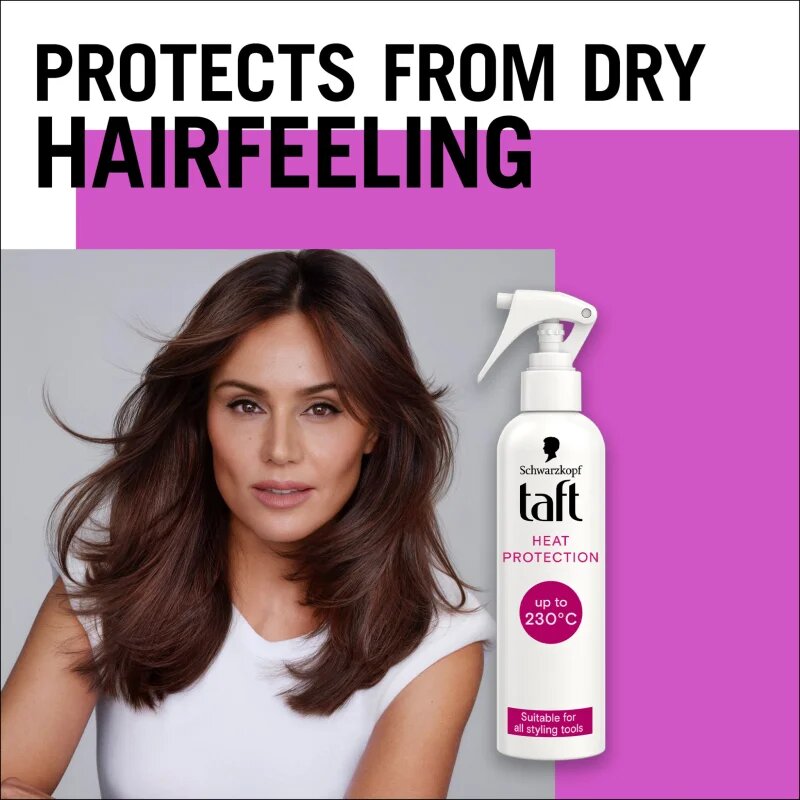 Schwarzkopf Taft Heat Protection védő spray meleg által károsult haj 250 ml