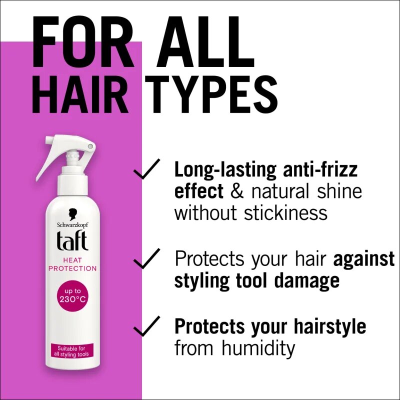 Schwarzkopf Taft Heat Protection védő spray meleg által károsult haj 250 ml