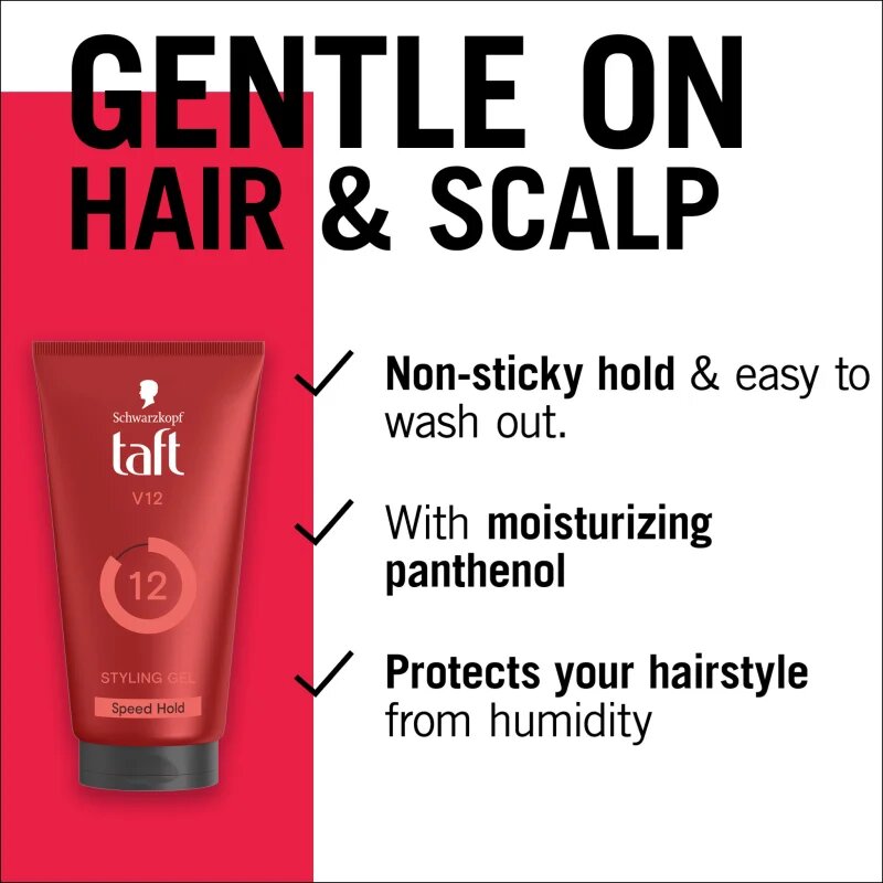 Schwarzkopf Taft Men erős fixálású gél a hajra 150 ml