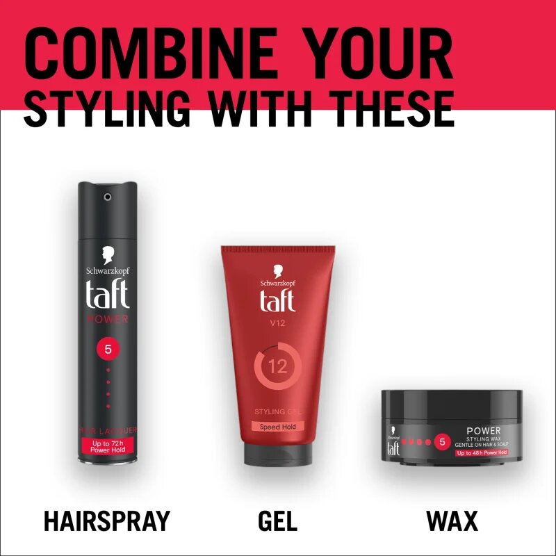 Schwarzkopf Taft Men erős fixálású gél a hajra 150 ml