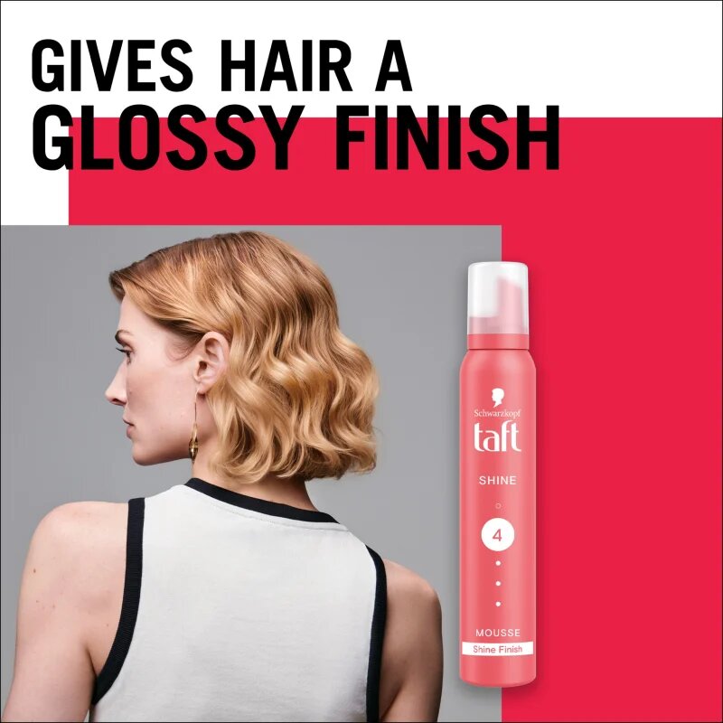Schwarzkopf Taft Shine fixáló hab dús és fényes hajért 200 ml