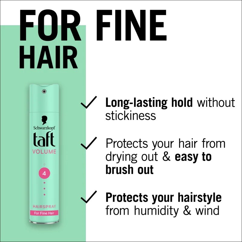 Schwarzkopf Taft Volume hajlakk erős fixálással 250 ml