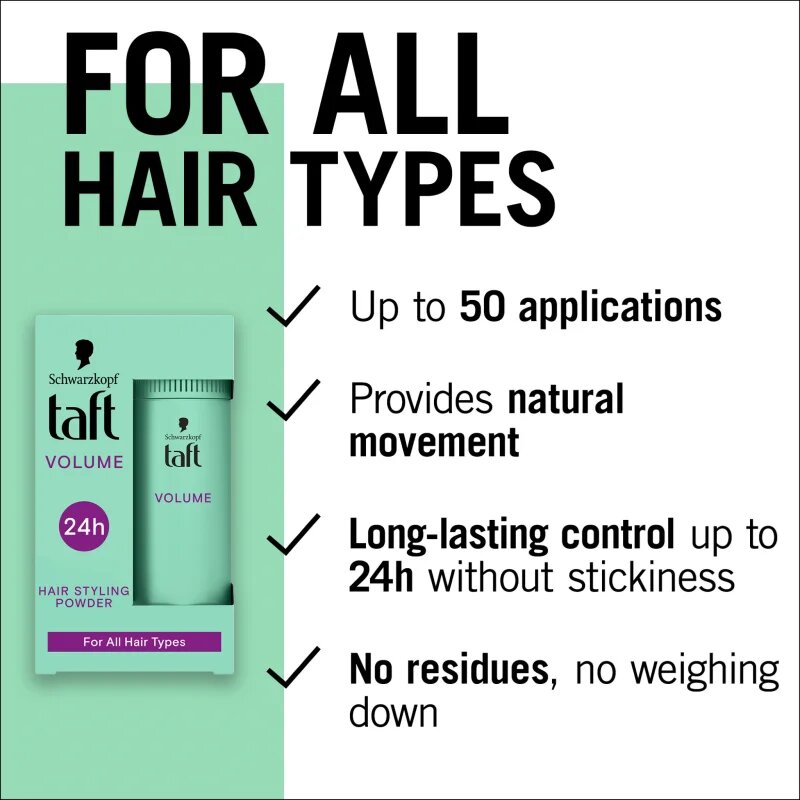 Schwarzkopf Taft Volume hajpúder dús hatásért 10 g