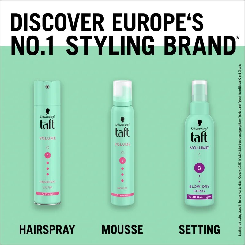 Schwarzkopf Taft Volume spray a hajra közepes fixálással 150 ml