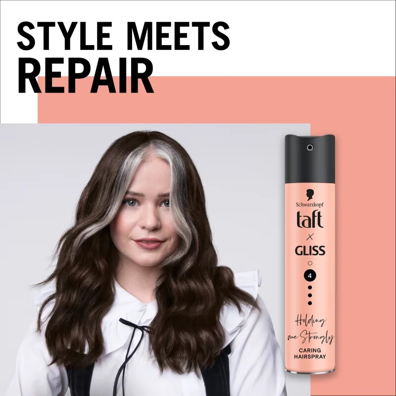 Schwarzkopf Taft x Gliss hajlakk erős fixálással Holding me Strongly 250 ml