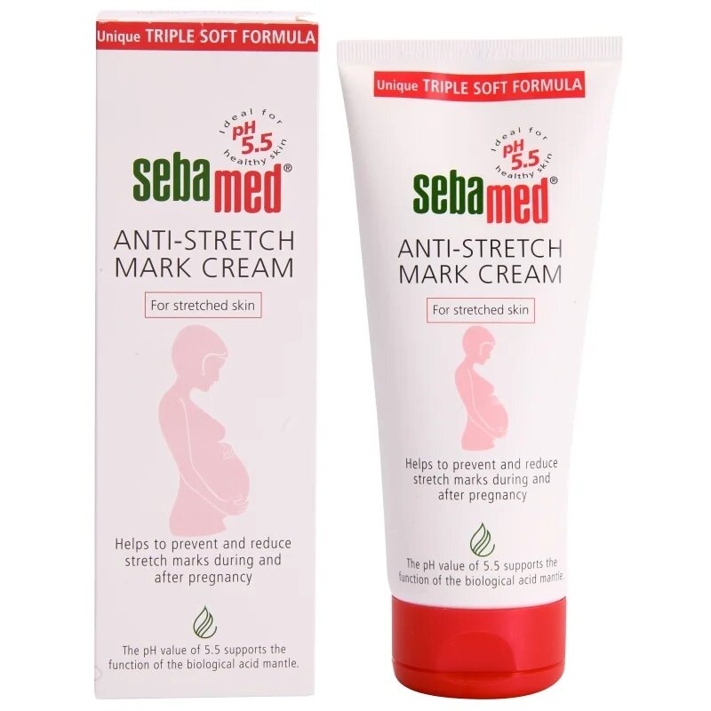 Sebamed Anti-Stretch Mark Cream testápoló krém a striák megelőzésére és csökkentésére 200 ml