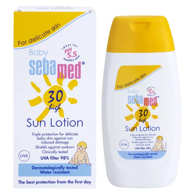 Sebamed Baby Sun naptej gyermekeknek SPF 30 200 ml