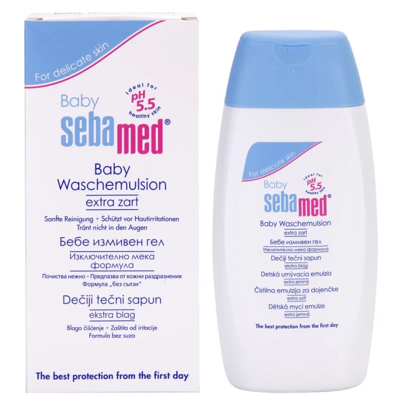 Sebamed Baby Wash nagyon gyengéd mosó emulzió testre és hajra 200 ml