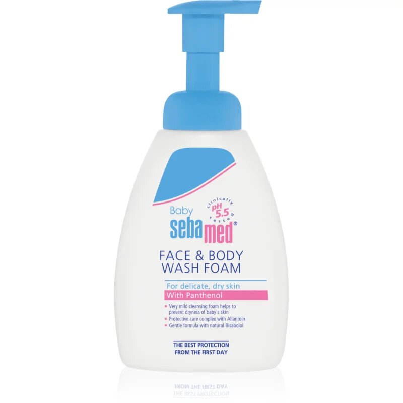 Sebamed Baby Wash nagyon gyengéd mosó emulzió testre és hajra 400 ml