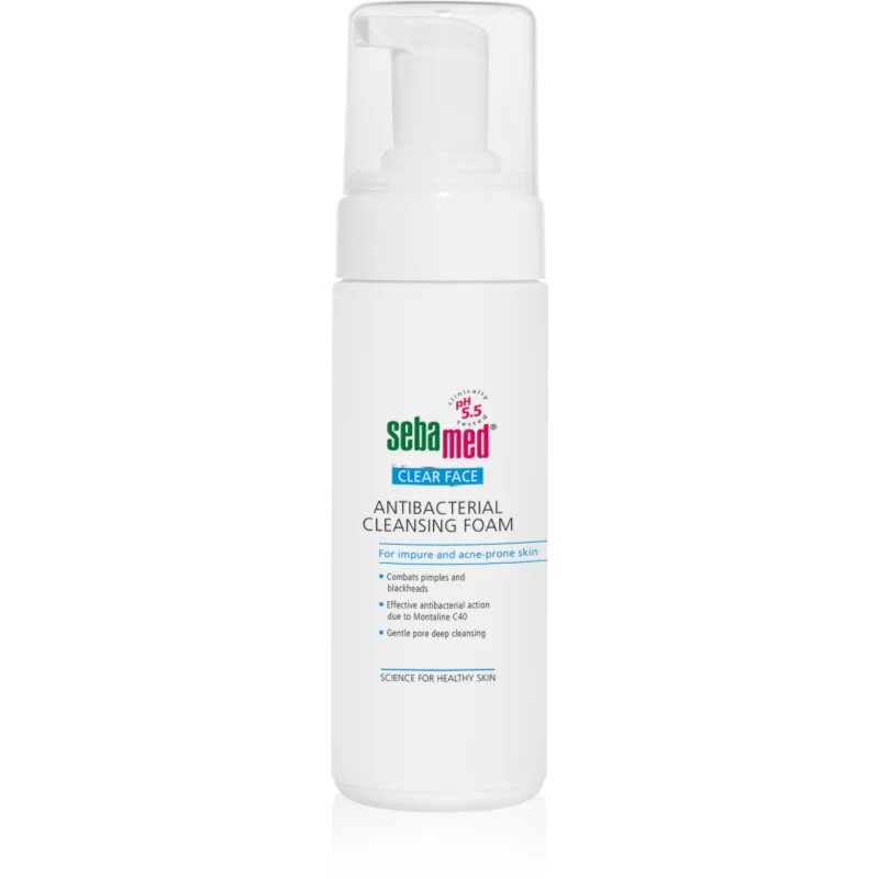 Sebamed Clear Face Antibacterial Cleansing Foam tisztító hab 150 ml