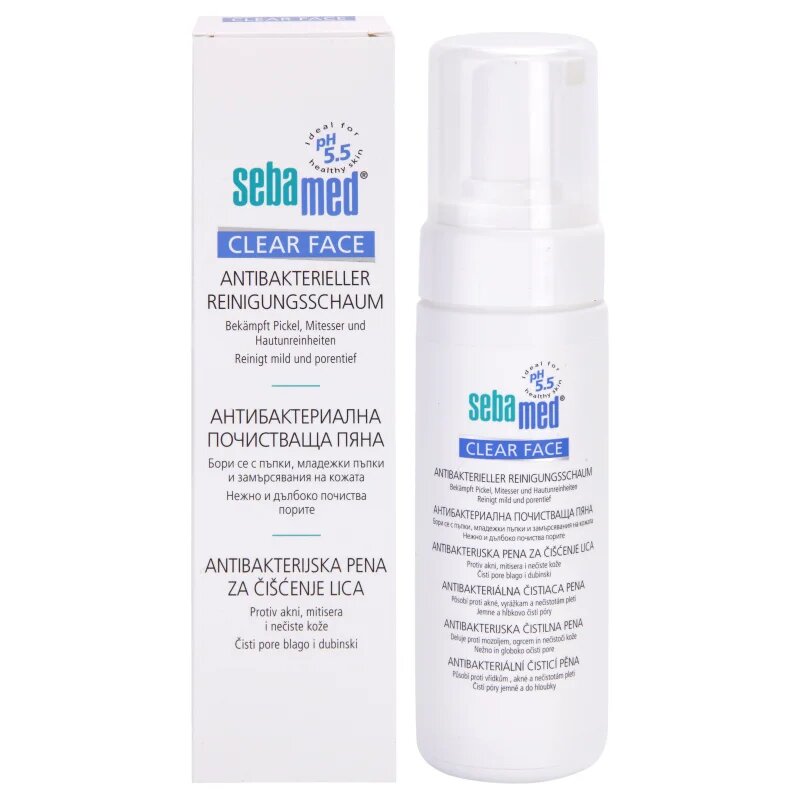 Sebamed Clear Face Antibacterial Cleansing Foam tisztító hab 150 ml
