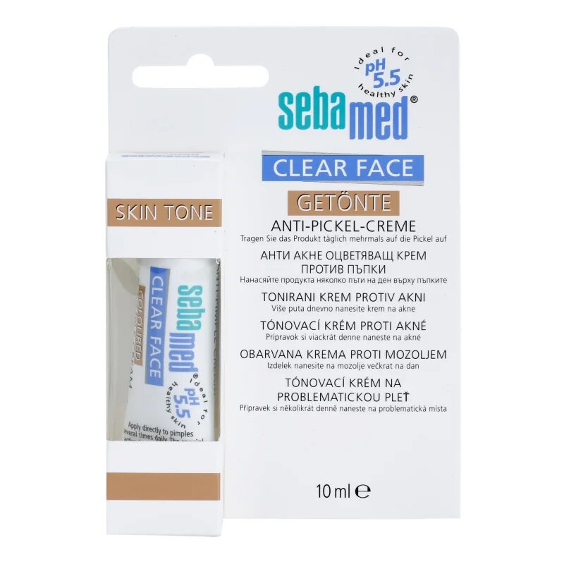 Sebamed Clear Face Colored Anti-Pimple Cream tonizáló krém pattanások ellen 10 ml