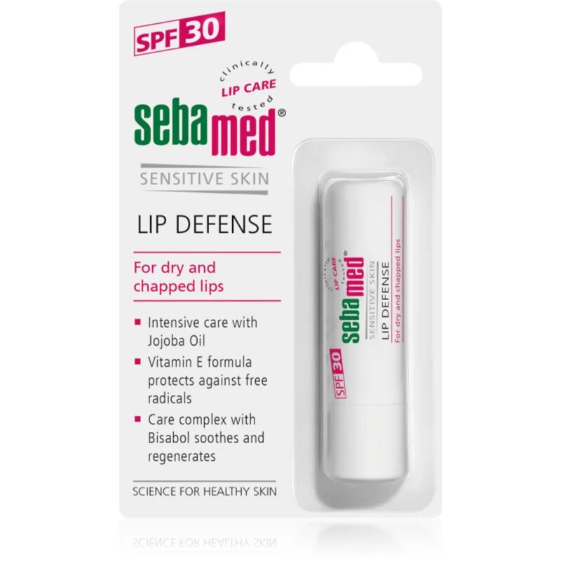 Sebamed Sensitive Skin Lip Defense védő balzsam az ajkakra SPF 30 4.7 g