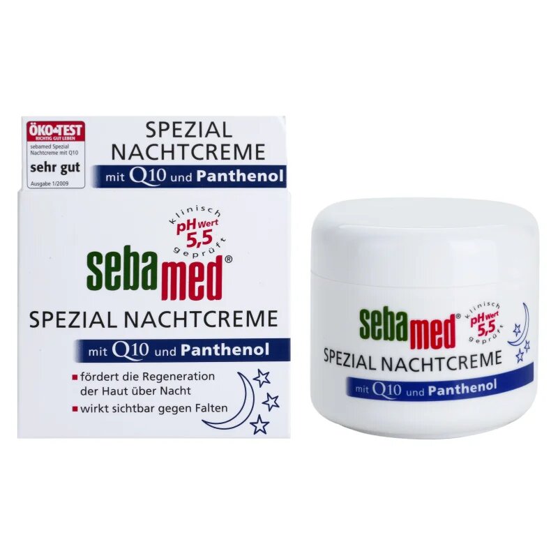 Sebamed Special Night Cream with Q10 and Panthenol regeneráló éjszakai krém koenzim Q10 75 ml