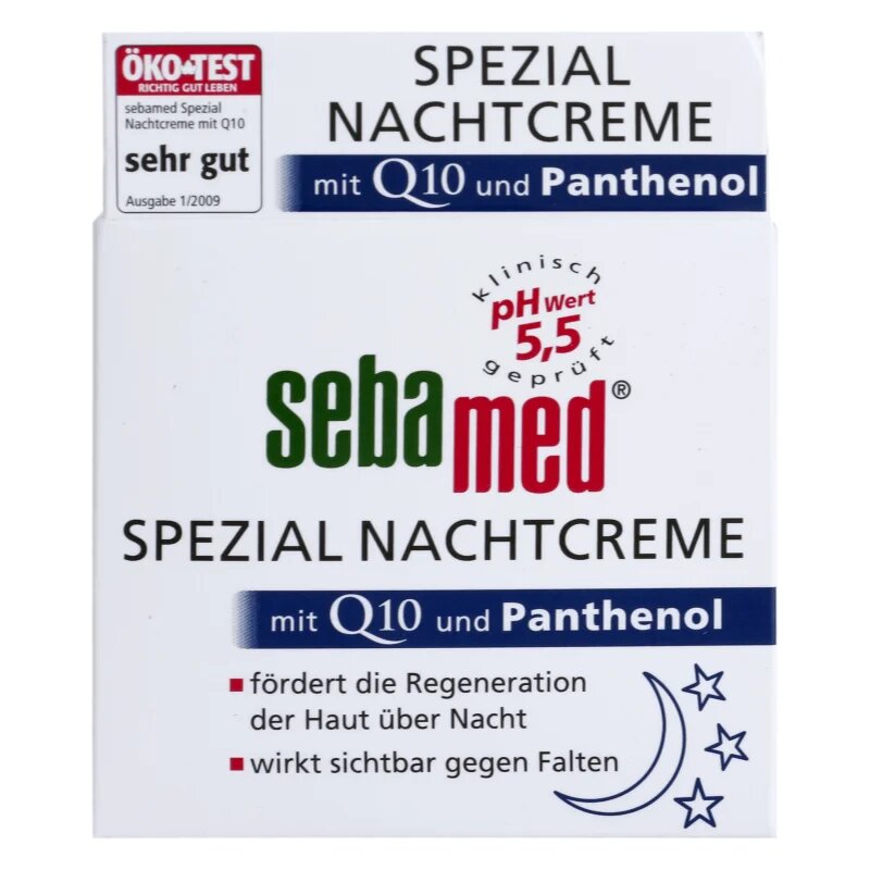 Sebamed Special Night Cream with Q10 and Panthenol regeneráló éjszakai krém koenzim Q10 75 ml