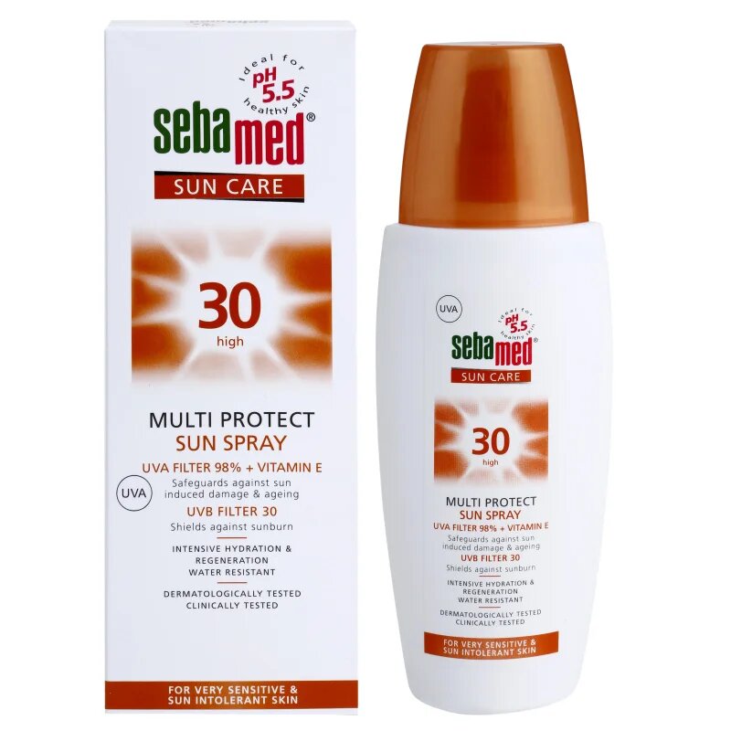 Sebamed Sun Care Multi Protect Sun Spray napozó spray az érzékeny bőrre SPF 30 150 ml