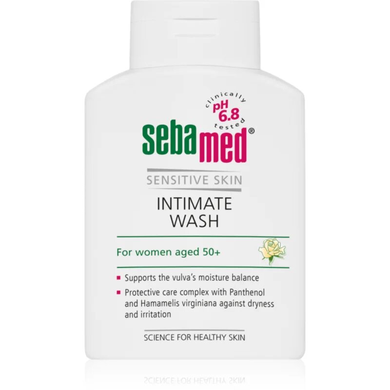 Sebamed Wash intim higiéniás emulzió menopauza alatti nőknek pH 68 200 ml