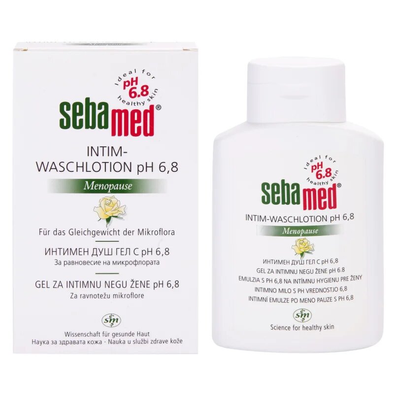 Sebamed Wash intim higiéniás emulzió menopauza alatti nőknek pH 68 200 ml