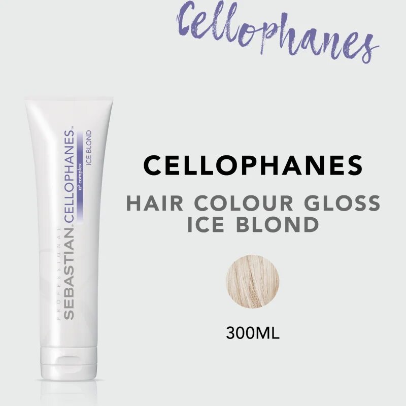 Sebastian Professional Cellophanes hajpakolás a fényes hajért festett hajra árnyalat Ice Blond 300 ml