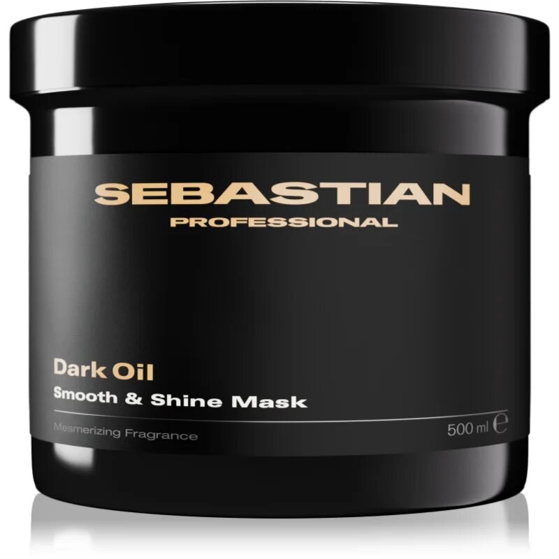 Sebastian Professional Dark Oil intenzíven tápláló maszk a fénylő és selymes hajért 500 ml