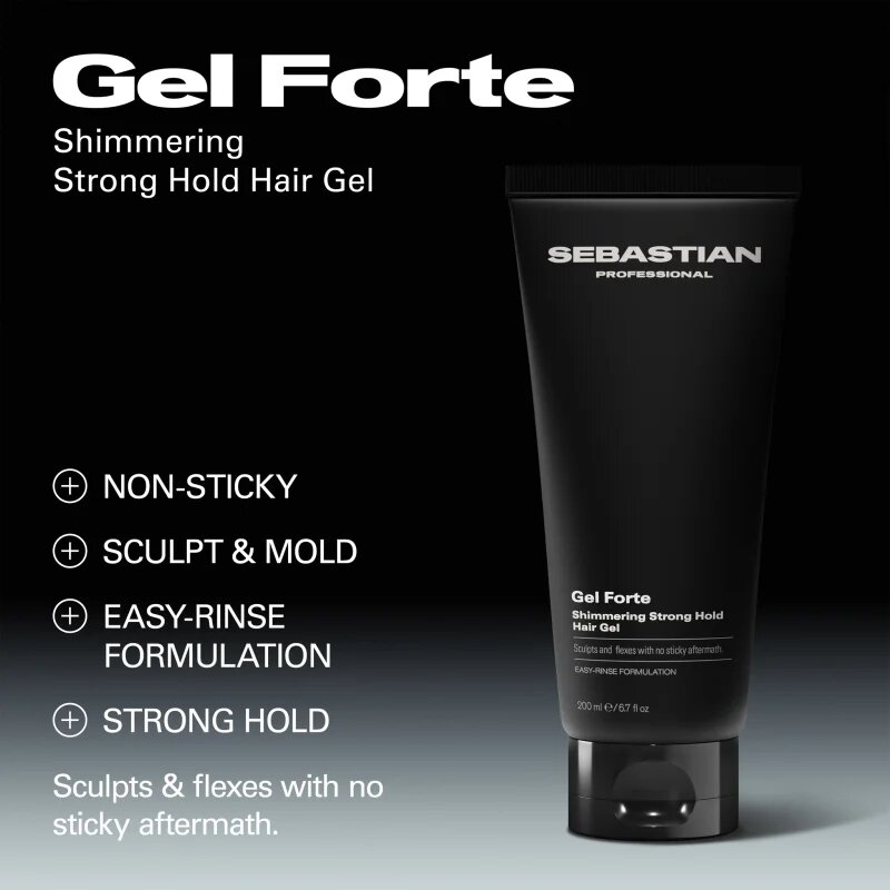 Sebastian Professional Gel Forte hajzselé erős fixálás 200 ml