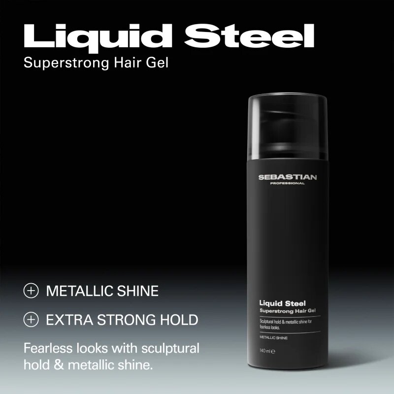 Sebastian Professional Liquid Steel styling gél a formáért és a fixálásért 140 ml